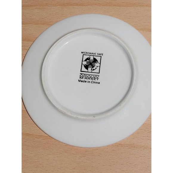 MWW Market Mini Plate #2 in Series How to Build a Snowman 4.5" Holiday Winter - Picture 2 of 2